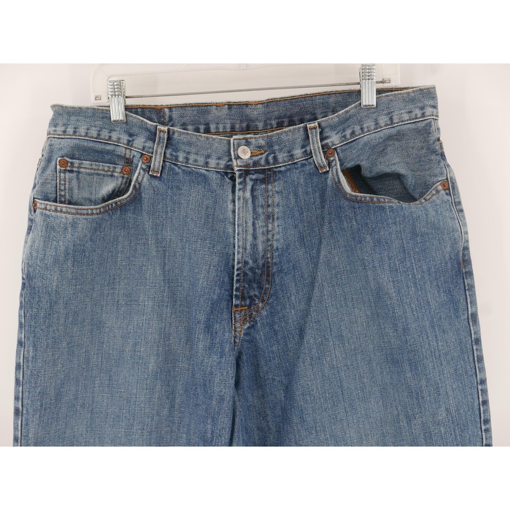 Lucky Brand Dungarees Jeans Blue Medium Wash Regular Fit Denim Men's 36x32